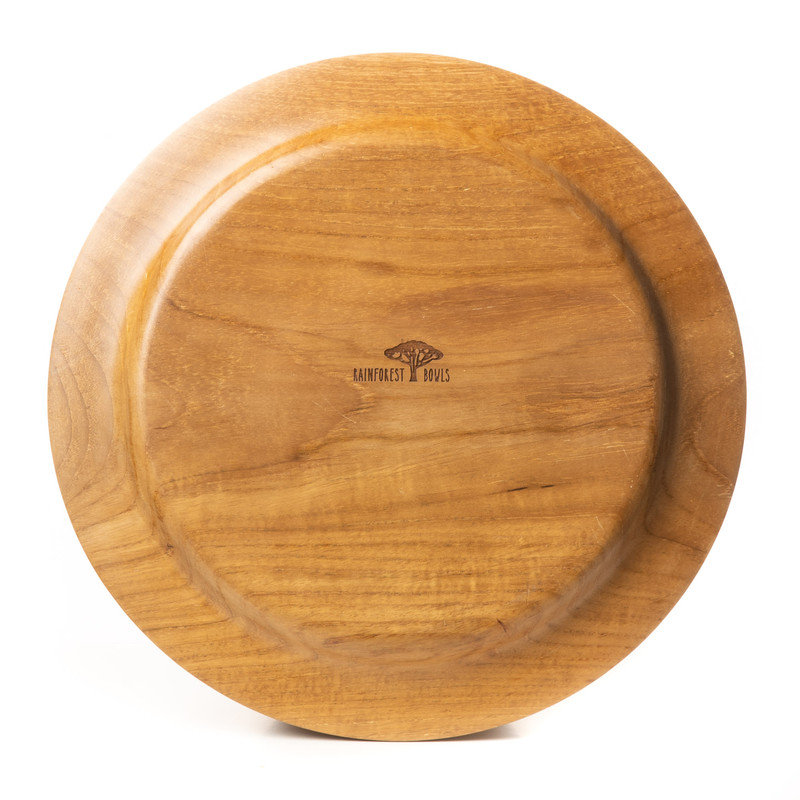 Ensemble de 2 assiettes en bois de teck Hassunzara
