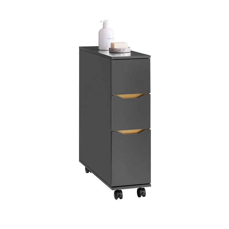 Freestanding Linen Cabinet, Grey