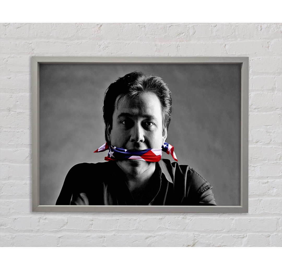 Bill Hicks Flag Gag - Einzelner Bilderrahmen Kunstdrucke auf Leinwand