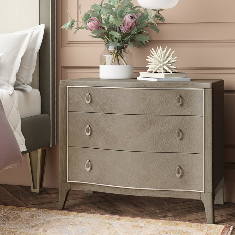 Avondale 3 - Drawer Solid Wood Nightstand