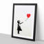 Girl with Red Balloon by Banksy - Framed Print-55732973-55732974