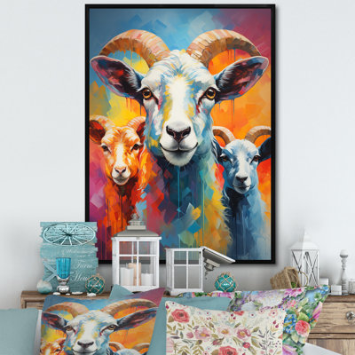 Popart Sheep Ewes II, reproduction d'art sur toile