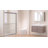 56-60" W X 72 "H Semi-Frameless Double Sliding Shower Door with 1/4" Clear Tempered Glass with Explosion-Proof Film, Aluminum Frame, Chrome-112950249-126173205