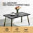 Patio Coffee Table, Outdoor Modern Rectangle Coffee Table-553363976