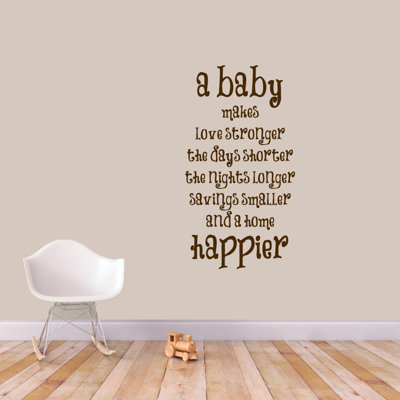 Text & Numbers Non-Wall Damaging Wall Decal
