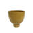 Cole and Grey Ceramic Yellow Large Decorative Bowl with Elevated Base