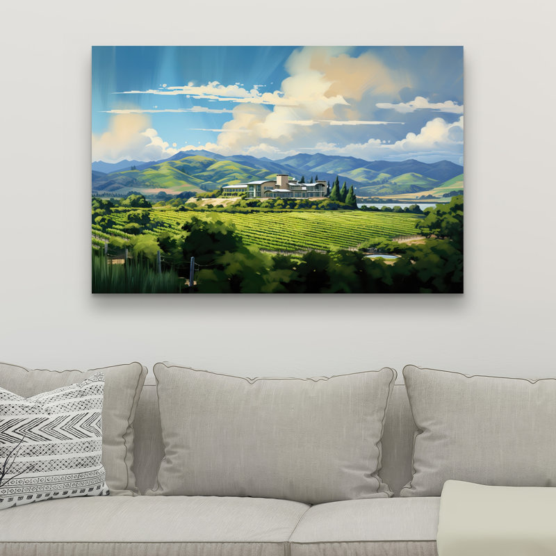 Peaceful Day - Contemporary Bedroom Canvas for Home Decor