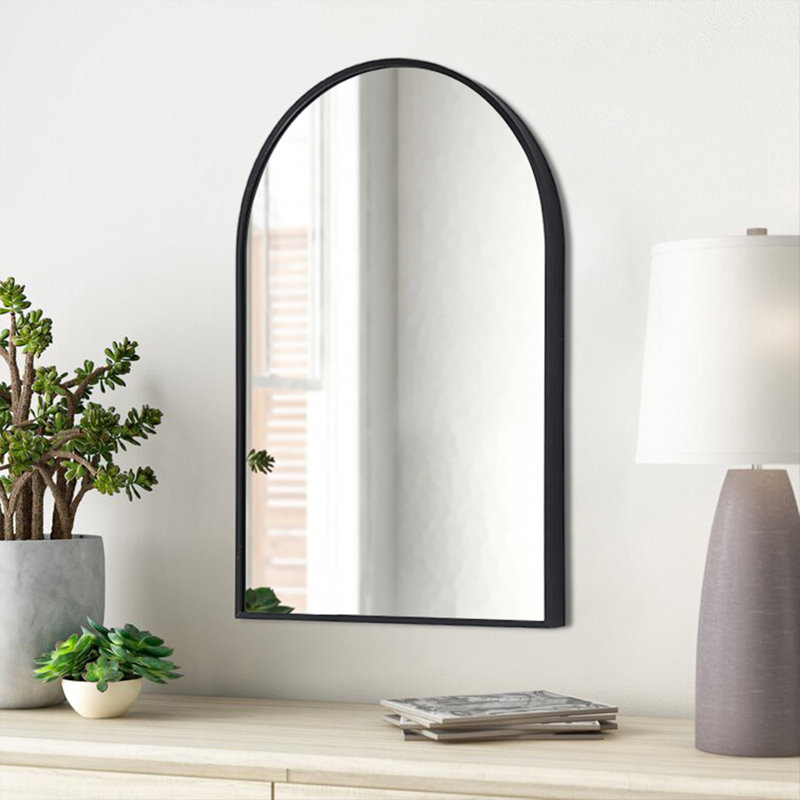 Krysha Metal Half-circle Mirror, 60cm H x 40cm W
