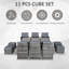 Gennett 10 Seater Rattan Conversation Set