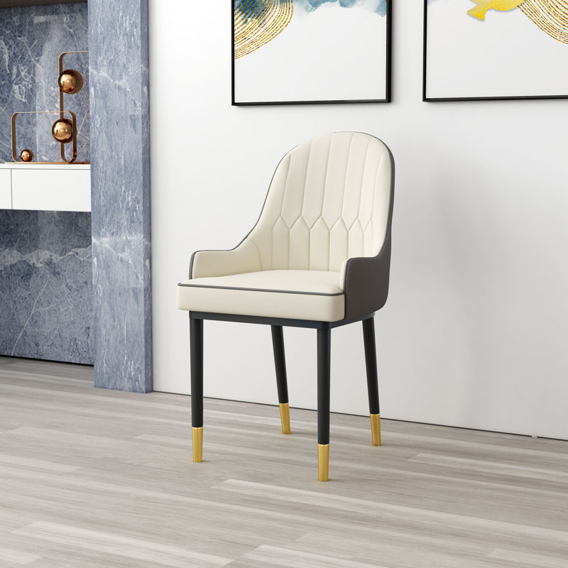 2x Attley Polyurethane Upholstered Dining Chair
