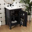 Armoire de meuble-lavabo compacte de 20 pouces avec cuve en céramique 1 porte à fermeture silencieuse et grand rangement-1644320532