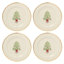 Holiday Tree Accent Plates, Set of 4