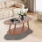 End Table, Modern Coffee Table, 2 Tier Sofa Side Table With Cloud-Shaped Tabletop