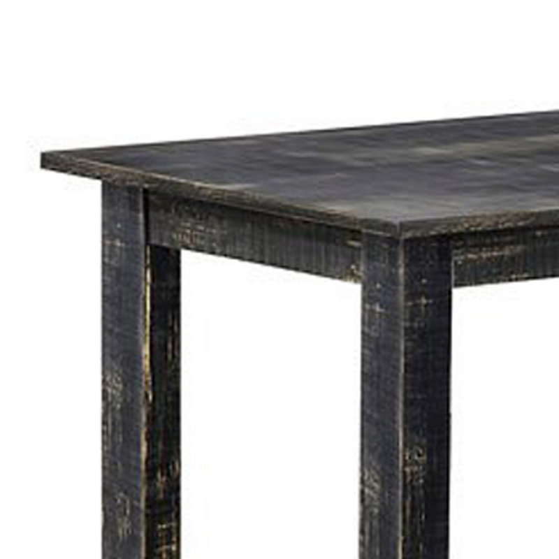 Rectangle L 48 po x l 24 po Mairead, Noir, 42"