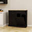 Armoire à ordures inclinable à deux tiroirs et à deux compartiments - Noir