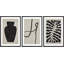 " Forest Plant Vase Line Art Collage Abstract Nature Neutral Modern Art Decor Contemporary " 3 - Pieces-98696324-98696325