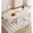 White Rectangular Solid Wood + Sintered Stone tabletop Dining Table-413430080