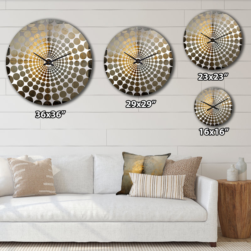 Winifrede - Horloge murale peinture abstraite, Petit