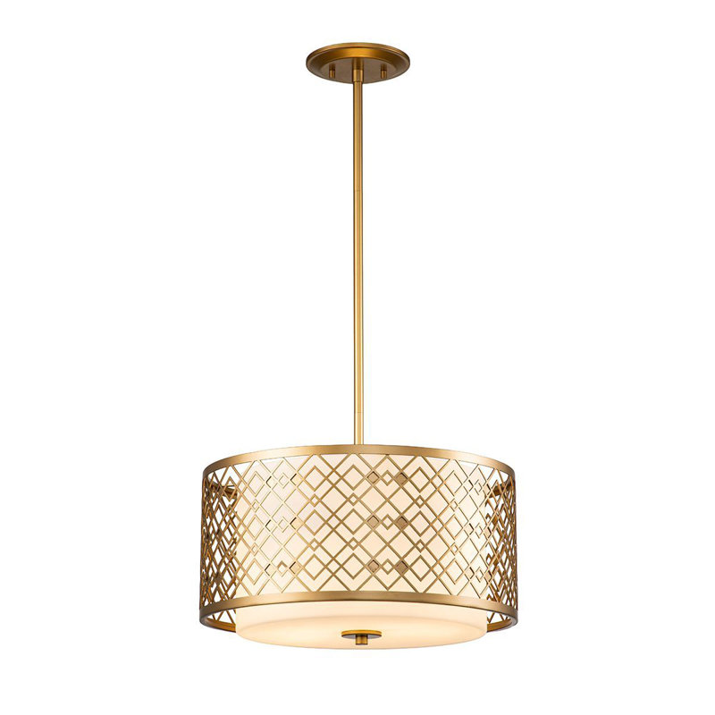 Ziggy Pendant, Gold, 46.25" H x 16" W x 16" D, E26/Medium (Standard)