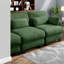 Canapé modulaire en chenille vert modulaire à compression pour maison moderne