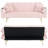 Corduroy Convertible Sleeper Sofa Couch Futon Sofa Bed with 2 Pillows and Cup Holders-115703323