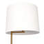 Lampe sur pied en laiton avec abat-jour cylindrique Zenith