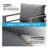73" All-Weather Aluminum Patio Sofa, 3 Seat Outdoor Couch With  Thick Dark Gray Cushions & Gray Frame-1812508269-1812508256
