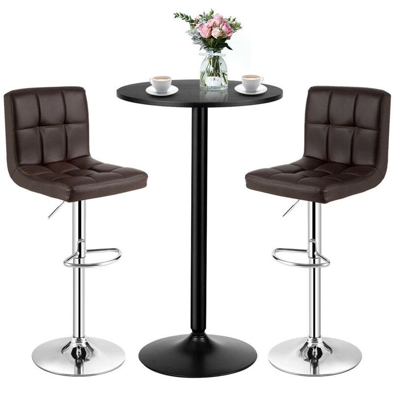 Allana-Jo 2 - Person Pedestal Dining Set, Brown