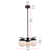 Yearby 3 - Light Dimmable Globe Chandelier