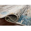 Tapis gris / bleu en polypropylène Mcglothin-144711239