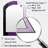 Purple Minimal Fern Collage - Leaves Arch Mirror, Purple Asymmetrical Unique Wall Mirror, Printed Metal Art-405255588