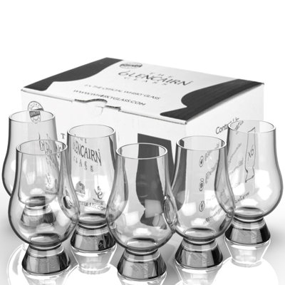 Crystal Whisky Glasses, Clear