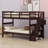 Bunk Bed With Storage Stairway And Guard Rail-2109133763
