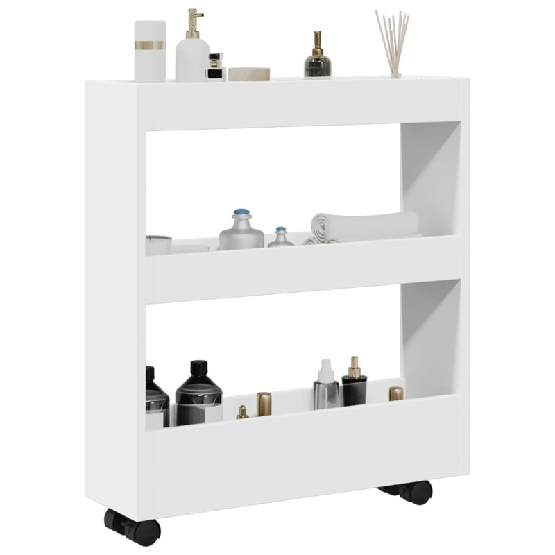 Storage Serving Cart, White