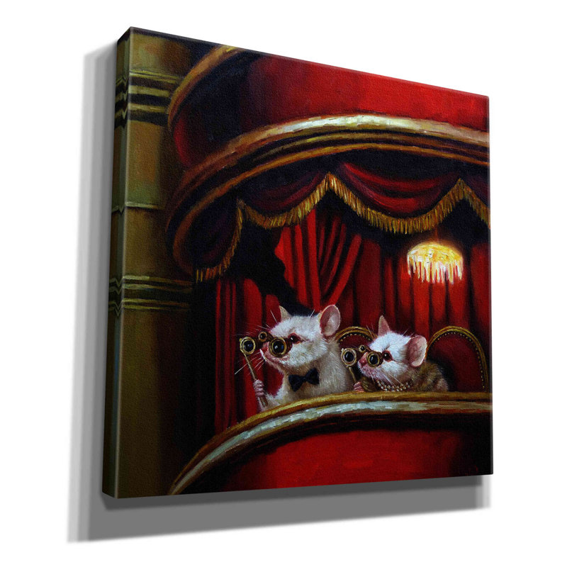 «Die Fledermaus» par Lucia Heffernan, reproduction sur toile tendue, H 12 po x l 12 po