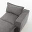 Chaise longue modulaire rembourrée en chenille rembourrée avec repose-pieds amovible - entièrement compressée, aucun assemblage requis-1897707339-1897688187