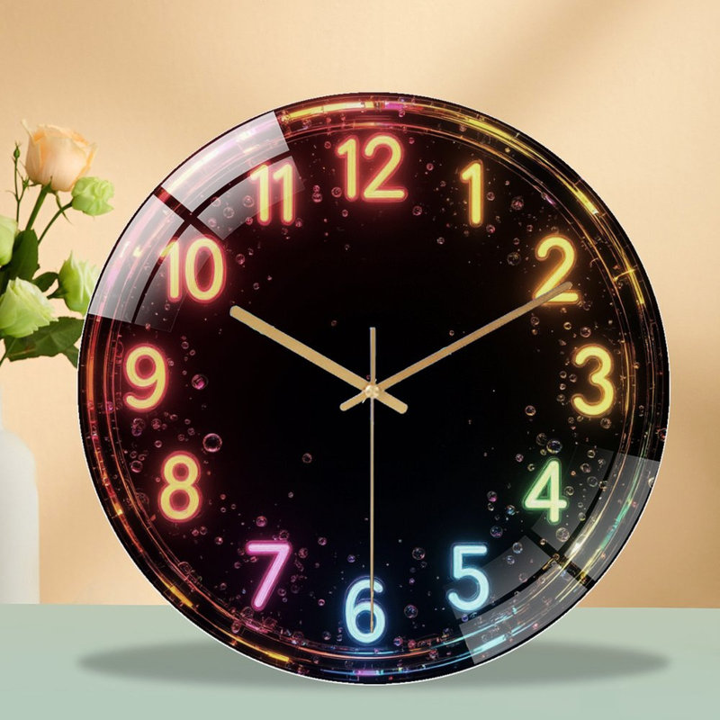 Horloge murale 12 po Glow