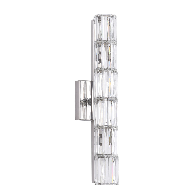 Malatesta 5-Light Transitional Crystal Wall Sconce 