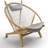 38" Wide Polyester Papasan Chair-578044254