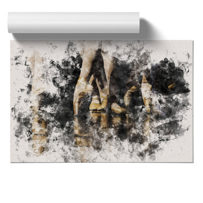 The Ballet Dancers Watercolour - Frameless Print