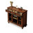 Walnut Retro Solid Mahogany  Accent Cabinet