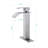 Stainless Steel Bathroom Faucet With Waterfall Spout Design, Single Handle For Convenient Operation And Precise Water Control, Brushed Nickel A Modern Appearance Sink Faucet, Material Handle, To-124831452