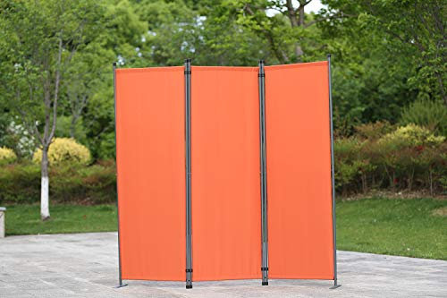 Rillito Folding Room Divider, Black, 165cm H x 224cm W x 22cm D, 4