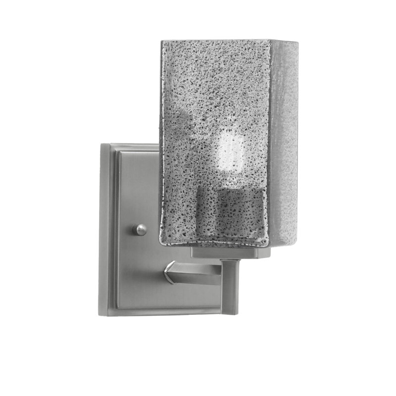 Applique murale avec verre Franklin, Nickel