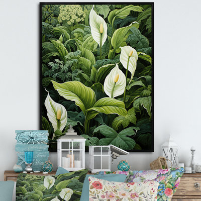 «Meticulous Tropical Botanical Plants II», reproduction sur toile encadrée