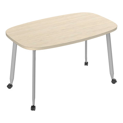 Table rectangulaire mobile et mobile - Espace de travail créatif polyvalent