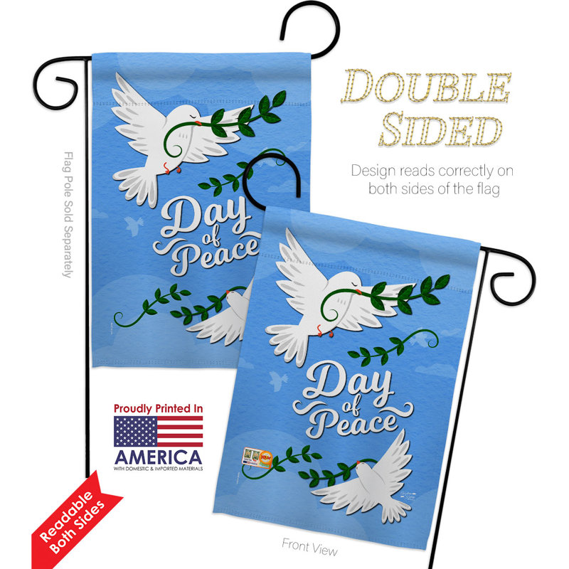 Drapeau de jardin en polyester / mélange 18,5 po x 13 po