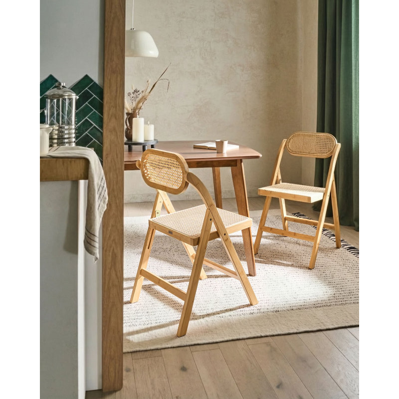 Side Chair Folding Chair Set, Beige