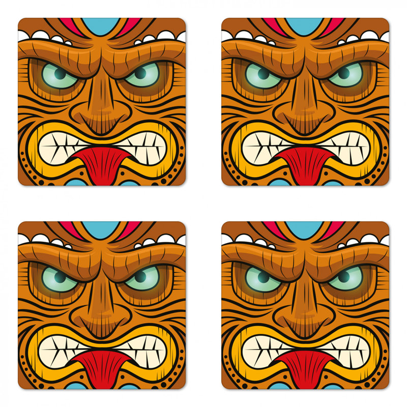 Sous-verre bar tiki