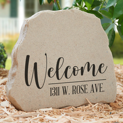 Weather Resistant Plastic Abstract Garden Stone